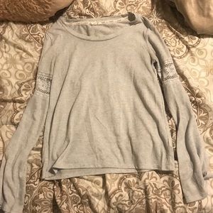 Long sleeve flared sleeve top
